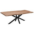 TISCHPLATTE in Holz 200/100/5,5 cm - Akaziefarben, Design, Holz (200/100/5,5cm) - Landscape