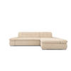 ECKSOFA Beige Mikrofaser  - Chromfarben/Beige, KONVENTIONELL, Textil/Metall (300/172cm) - MID.YOU