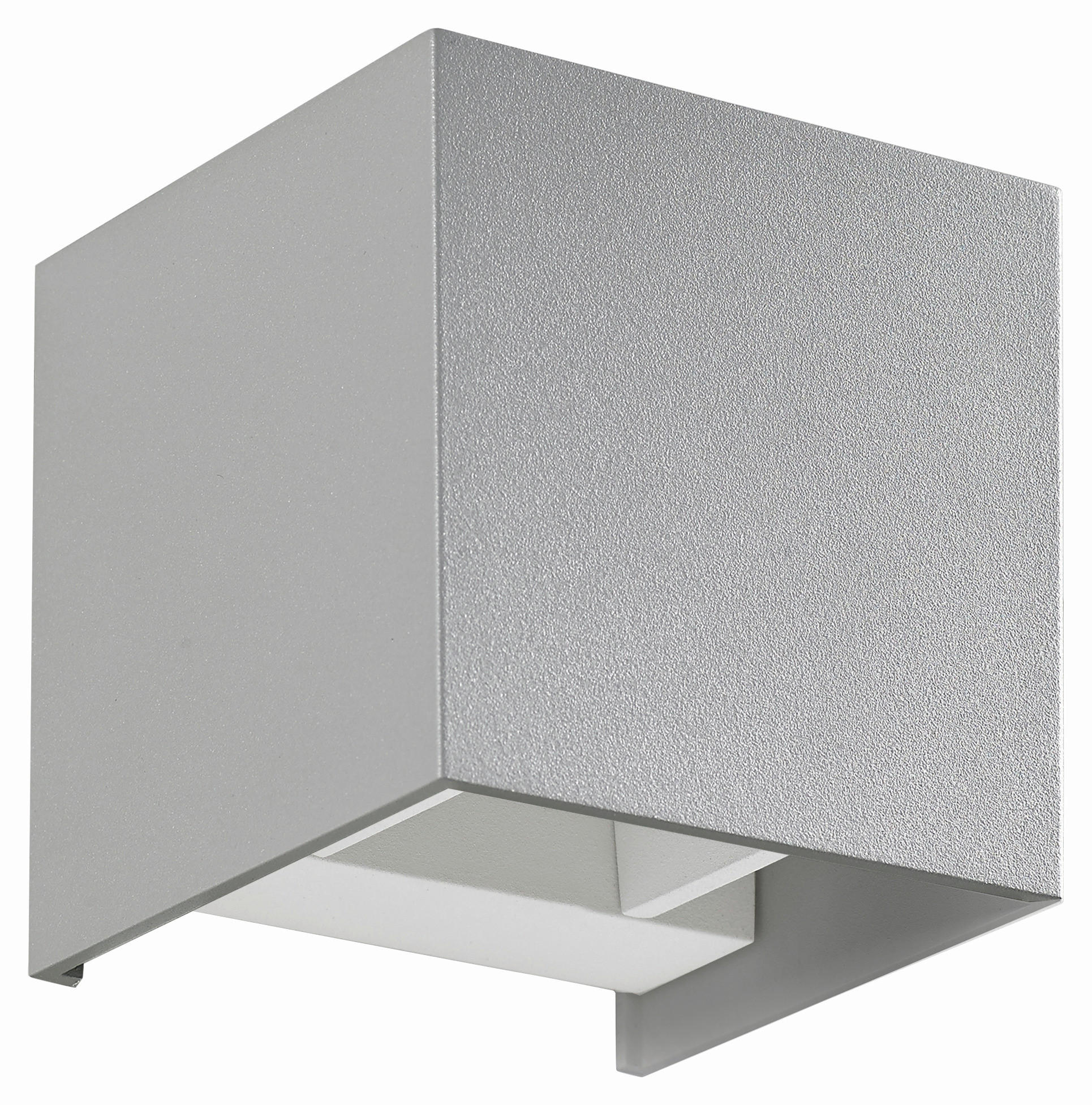 LED-AUßENLEUCHTE Siri 10/10/10 cm  - Silberfarben, Basics, Metall (10/10/10cm) - Helestra