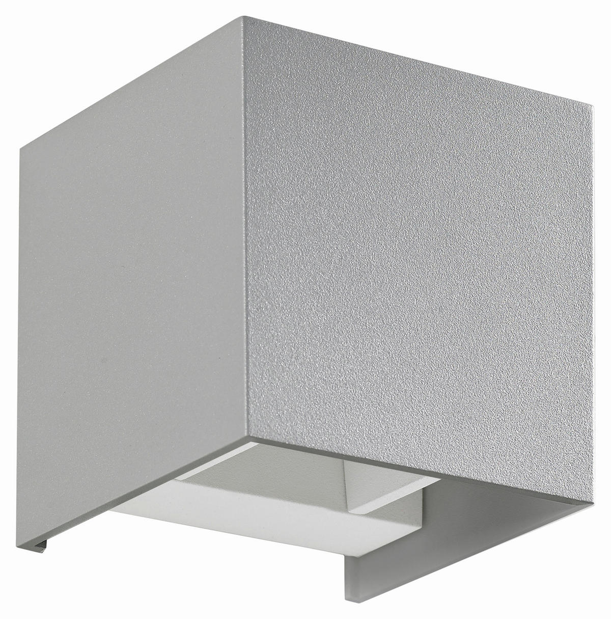 LED-AUßENLEUCHTE Siri 10/10/10 cm  - Silberfarben, Design, Metall (10/10/10cm) - Helestra