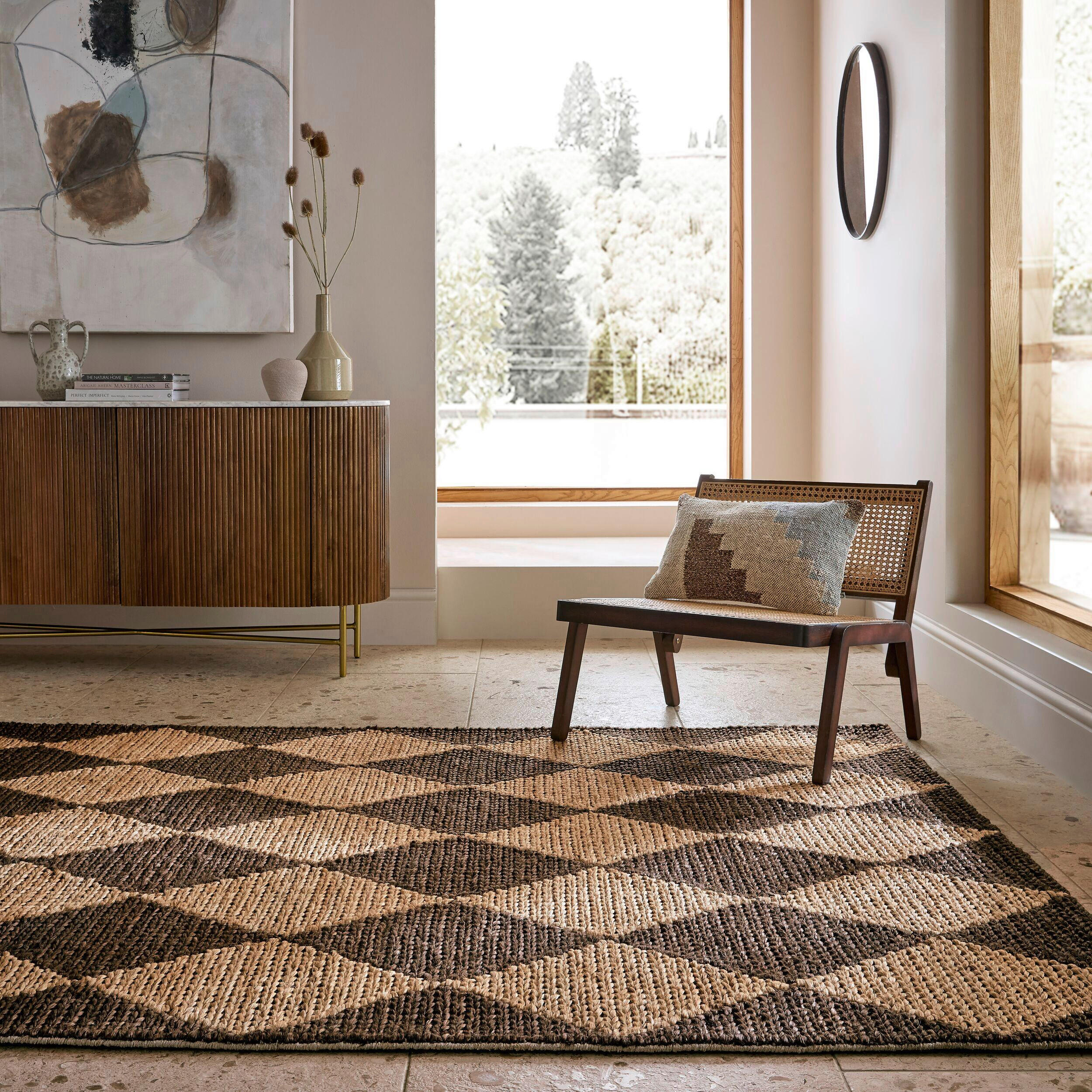 HANDWEBTEPPICH 120/170 cm Dunkelbraun  - Dunkelbraun, MODERN, Textil (120/170cm) - Xora