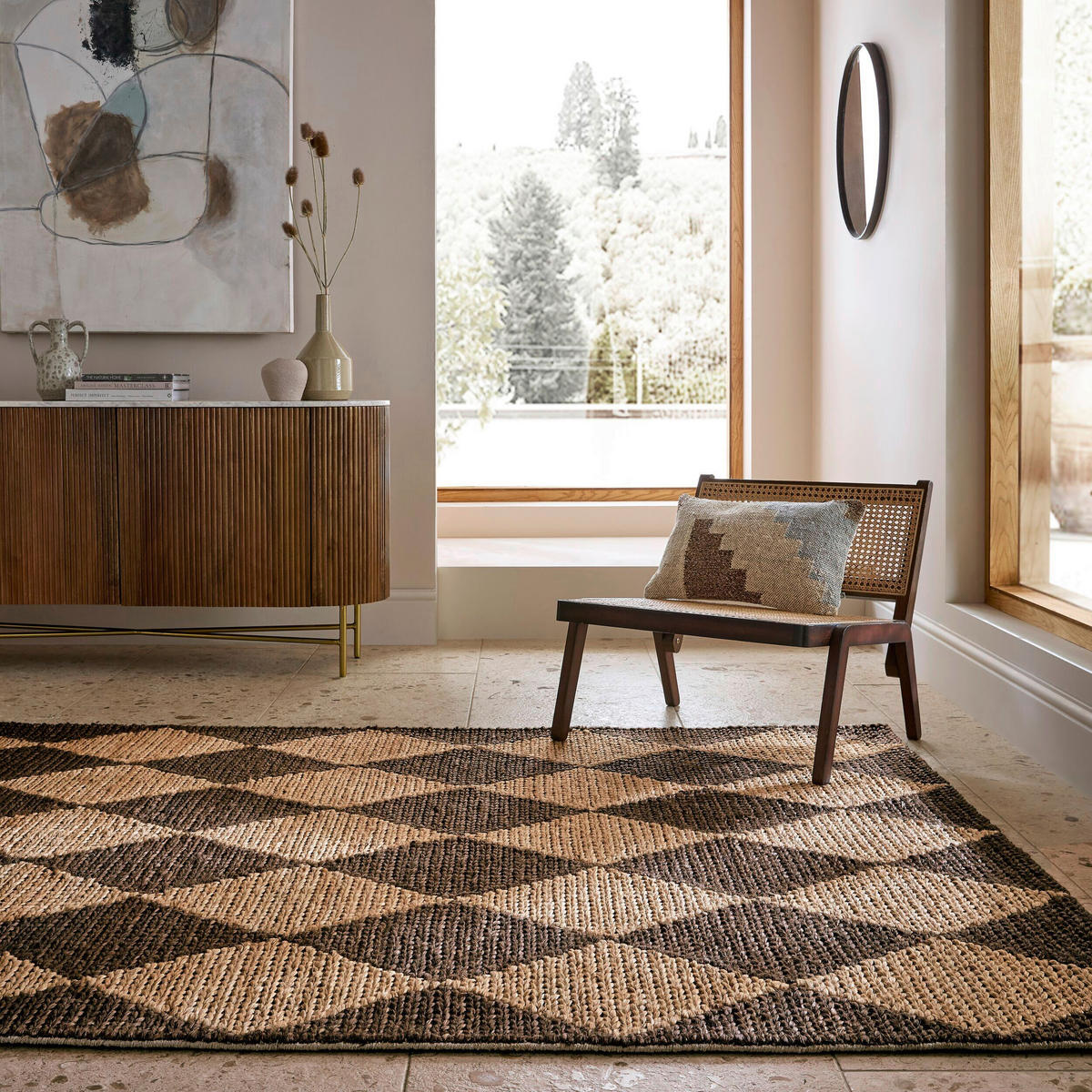 HANDWEBTEPPICH 120/170 cm Dunkelbraun  - Dunkelbraun, MODERN, Textil (120/170cm) - Xora