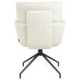 ARMLEHNSTUHL  Stoffauswahl, Sitzfläche 360° drehbar, automatische Rückholfunktion Webstoff  Beige  - Beige/Schwarz, Design, Textil/Metall (62/92/66cm) - Dieter Knoll