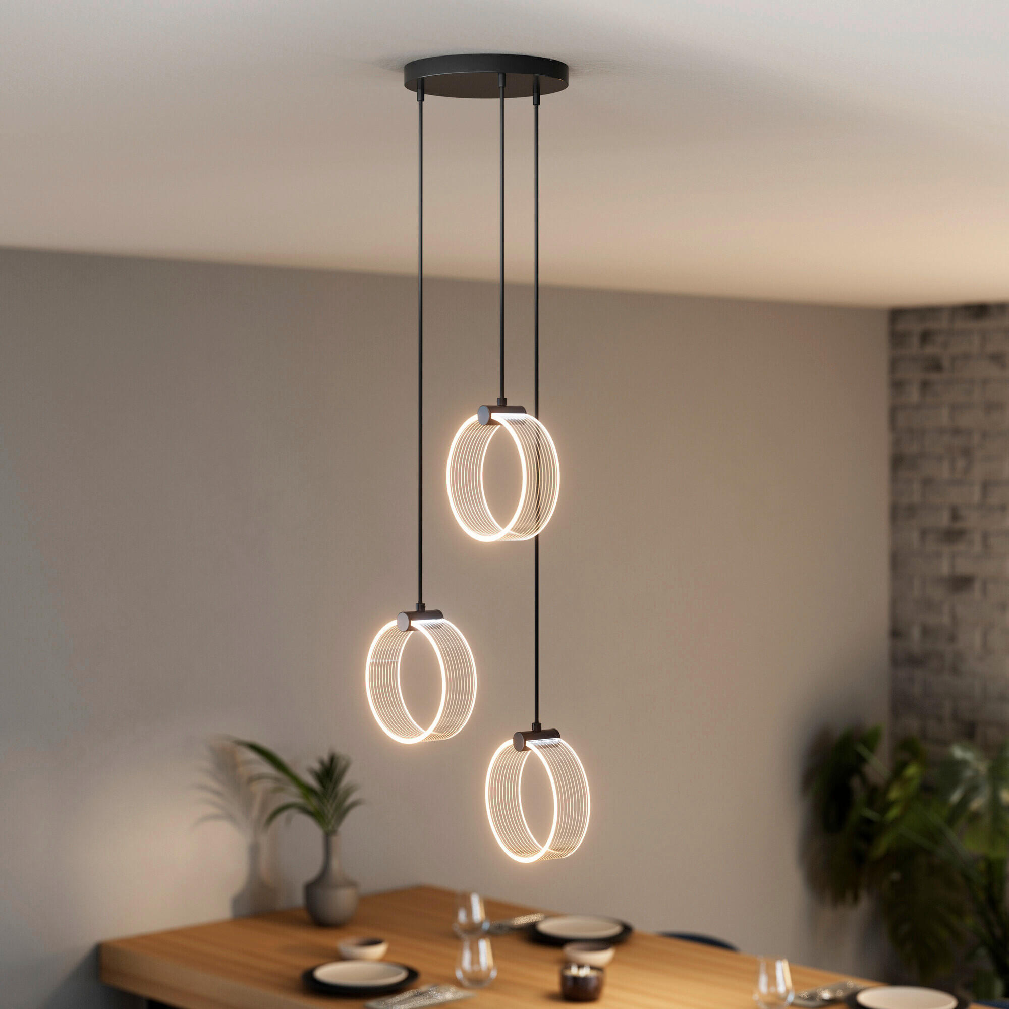 LED-HÄNGELEUCHTE 28/20/121 cm  - Schwarz, Design, Kunststoff (28/20/121cm) - Osram