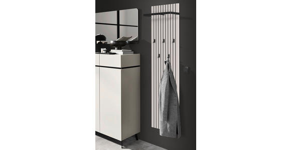 SCHUHSCHRANK  in 135/121/40 cm  - Kaschmir/Schwarz, Design, Holzwerkstoff/Kunststoff (135/121/40cm) - Voleo