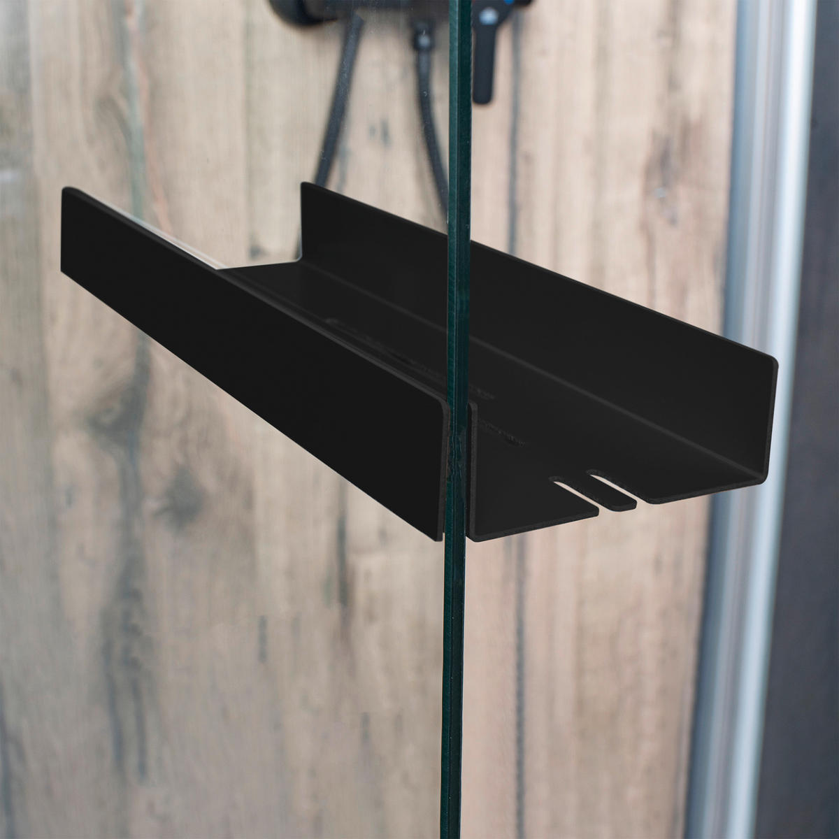 DUSCHABLAGE Metall  - Schwarz, Basics, Metall (28/3,5/9,5cm) - Novel