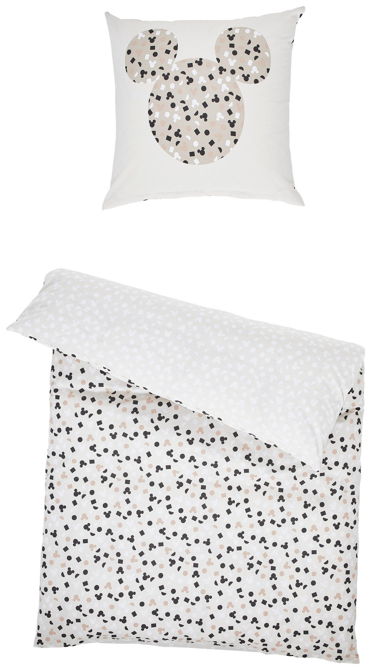 POSTEĽNÁ BIELIZEŇ PRE MLÁDEŽ, renforcé, krémová, 135/200 cm - krémová, Basics, textil (135/200cm) - Disney