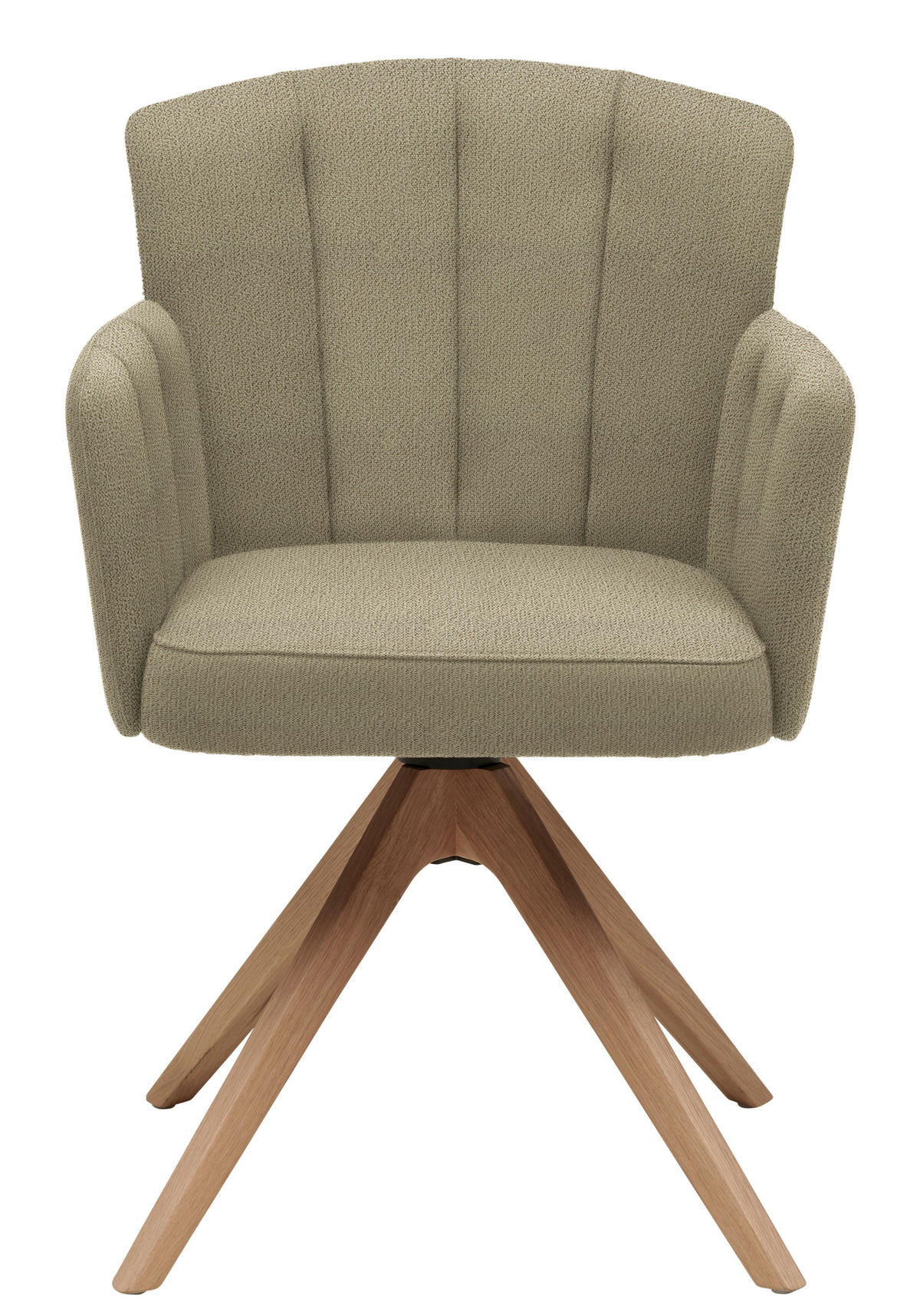 ARMLEHNSTUHL in Holz, Textil Sandfarben, Wildeiche  - Sandfarben/Wildeiche, Design, Holz/Textil (58/83/62cm) - Venjakob