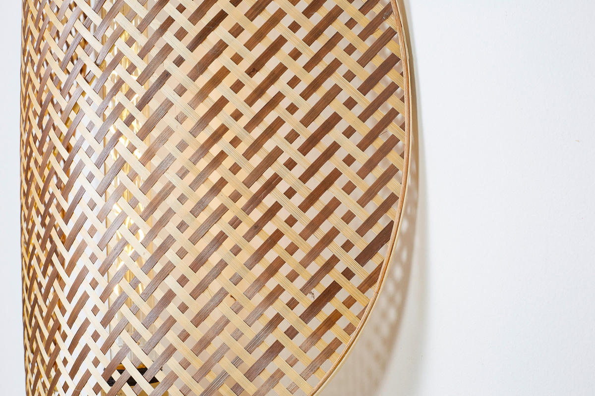 WANDLEUCHTE - Naturfarben/Braun, Basics, Naturmaterialien (40/10/50cm) - Good & Mojo