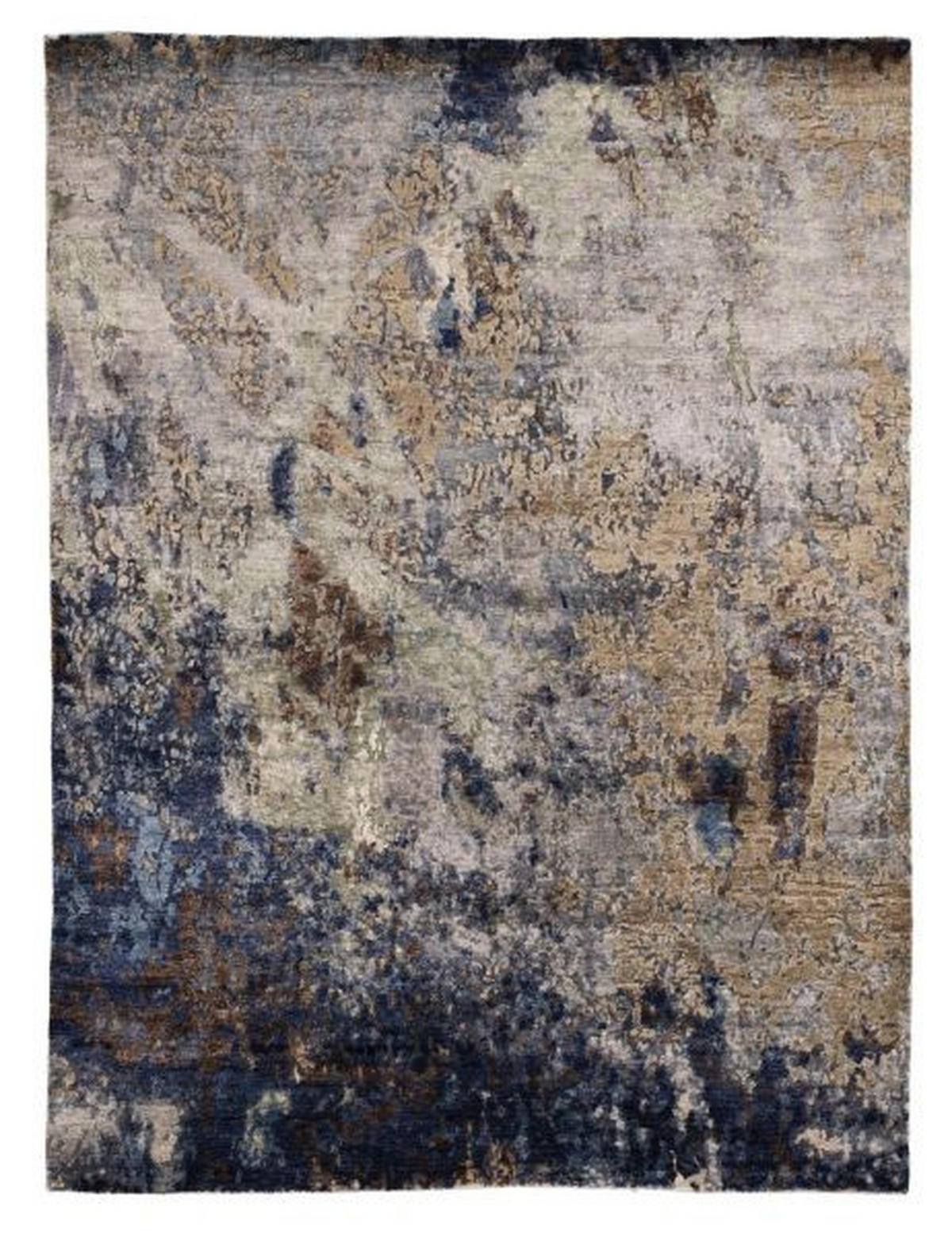 ORIENTTEPPICH 90/160 cm Paladium Rock Blau, Braun  - Blau/Braun, Design, Textil (90/160cm) - Cazaris