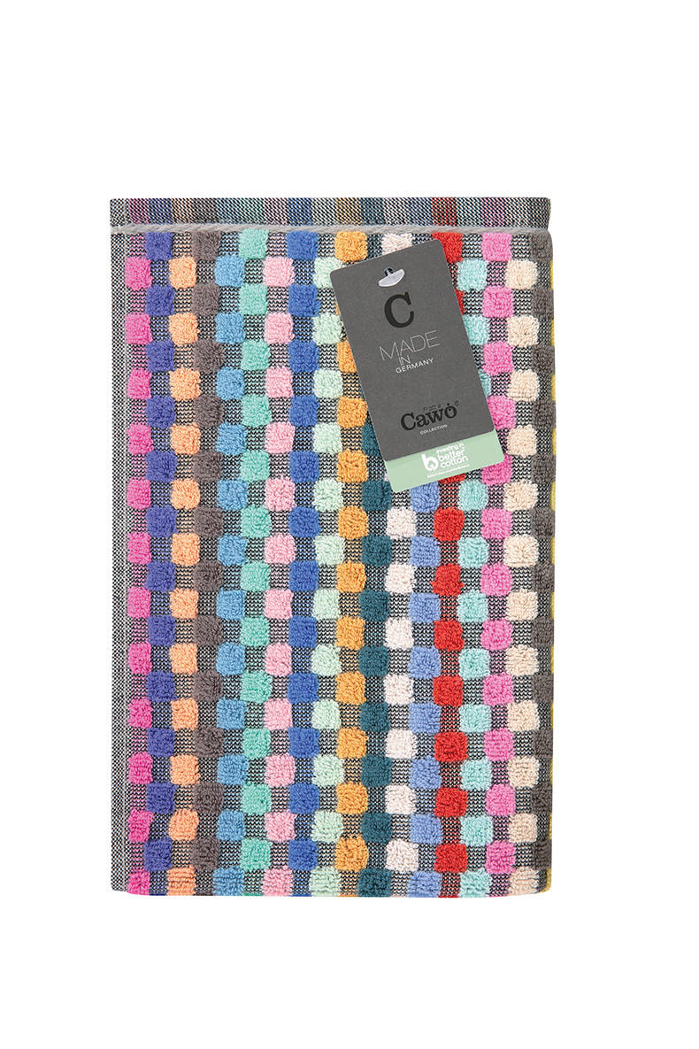 KÜCHENHANDTUCH 2-teilig Blau, Gelb, Grün, Rot, Türkis, Pink  - Türkis/Blau, Basics, Textil (50/50cm) - Cawoe