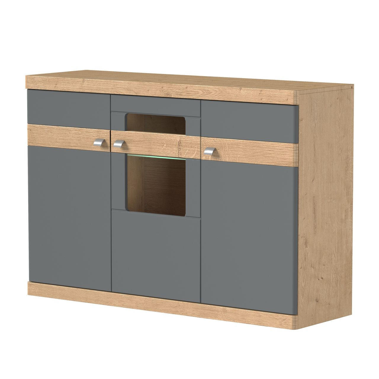 KOMODA 200/102/45 cm - Moderno, pločasti materijal (200/102/45cm) - Hom`in