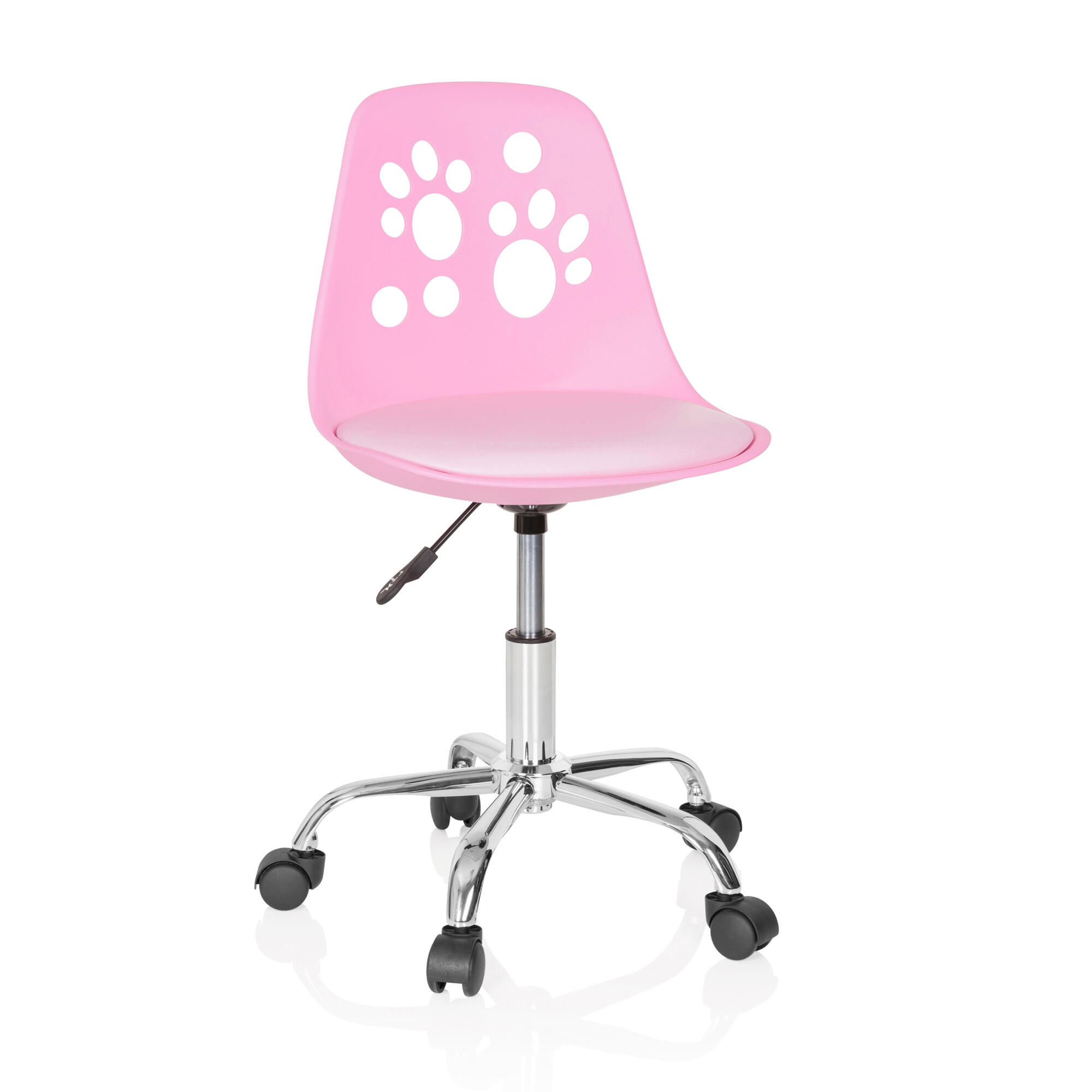 SNURRSTOL FÖR UNGDOMAR  i pink  - pink, Modern, textil/plast (40/72-82/44cm) - MID.YOU