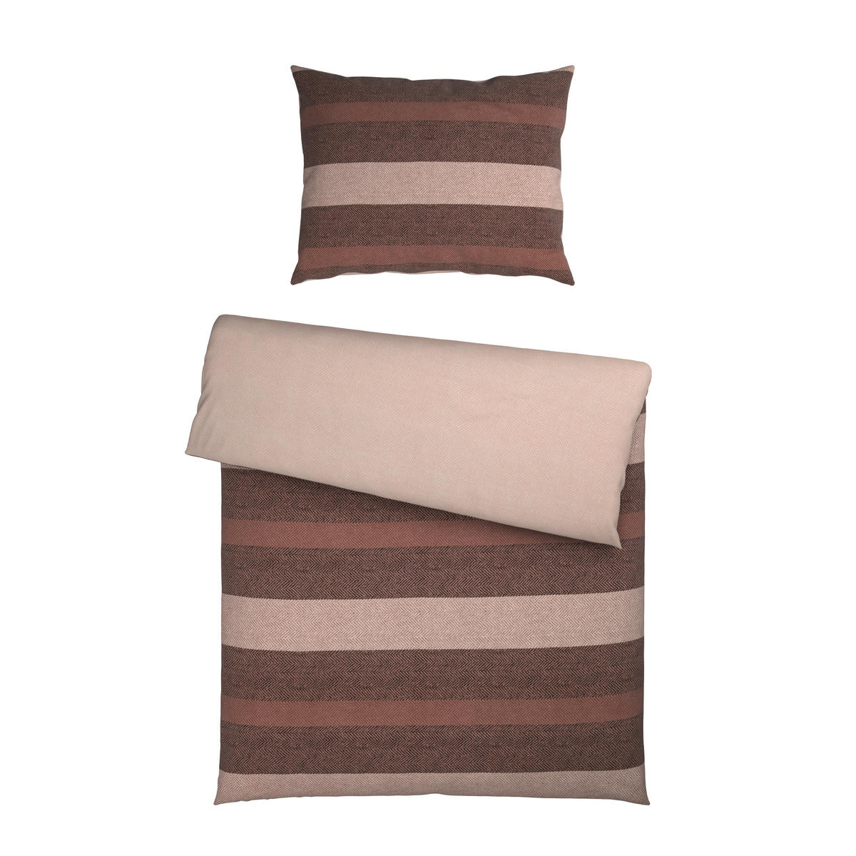 BETTWÄSCHE S. OLIVER Flanell 140/200 cm  - Beige/Braun, Design, Textil (140/200cm) - S. Oliver