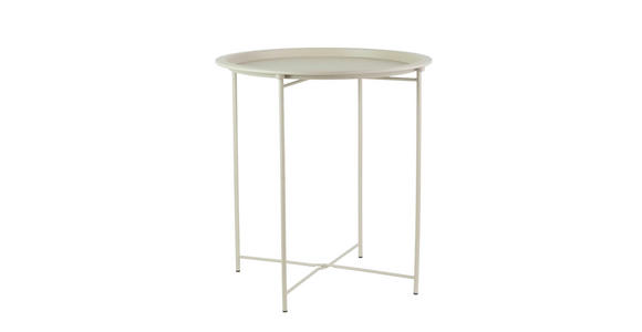BEISTELLTISCH in Metall  - Beige, Basics, Metall (46,8/50,5cm) - Ambia Home