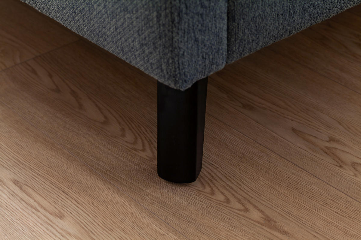POLSTERBETT FRIEDA Bettkasten, Lattenroste 180/200 cm  in Blau  - Blau/Schwarz, KONVENTIONELL, Holz/Textil (180/200cm) - Livetastic