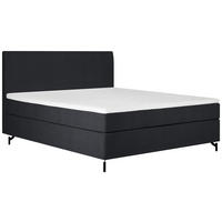 BOXSPRINGBETT 180/200 cm  in Schwarz  - Schwarz, Modern, Textil (180/200cm) - MID.YOU