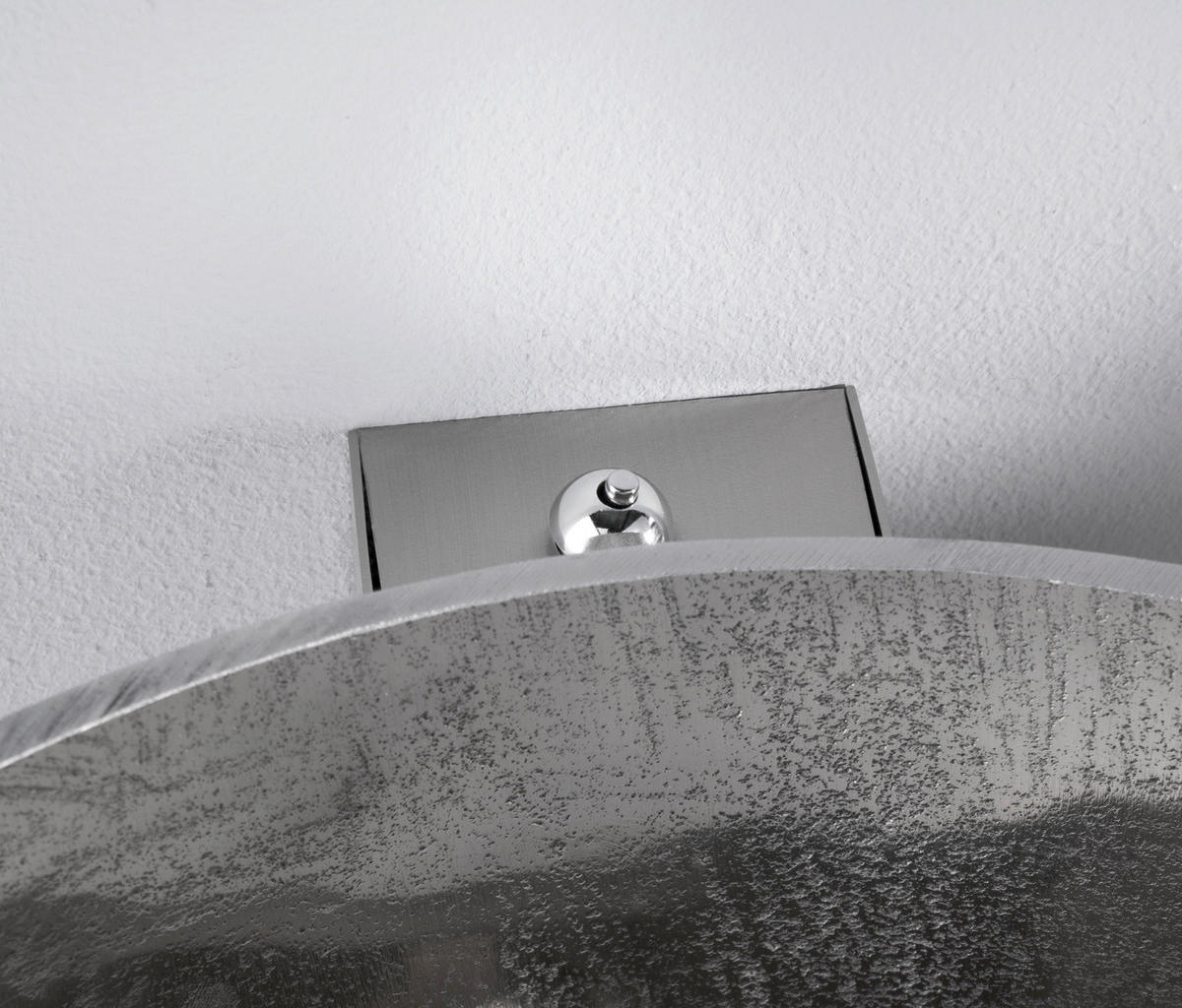 LED-WANDLEUCHTE Bondy   - Nickelfarben, Design, Metall (21/16/16,5cm) - Fischer & Honsel