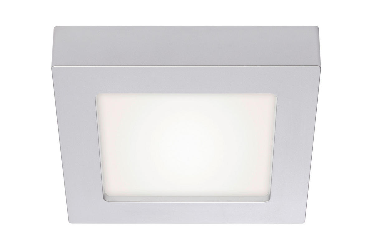 STROPNA LED-SVETILKA  Sky 12 W/1250 lm/4000 K/230 V/ - barve kroma, Basics, kovina/umetna masa (17,2/17,2/3,5cm)