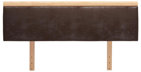 KOPFTEIL 147/44/25 cm  - Eichefarben/Braun, Natur, Holz/Textil (147/44/25cm) - Linea Natura
