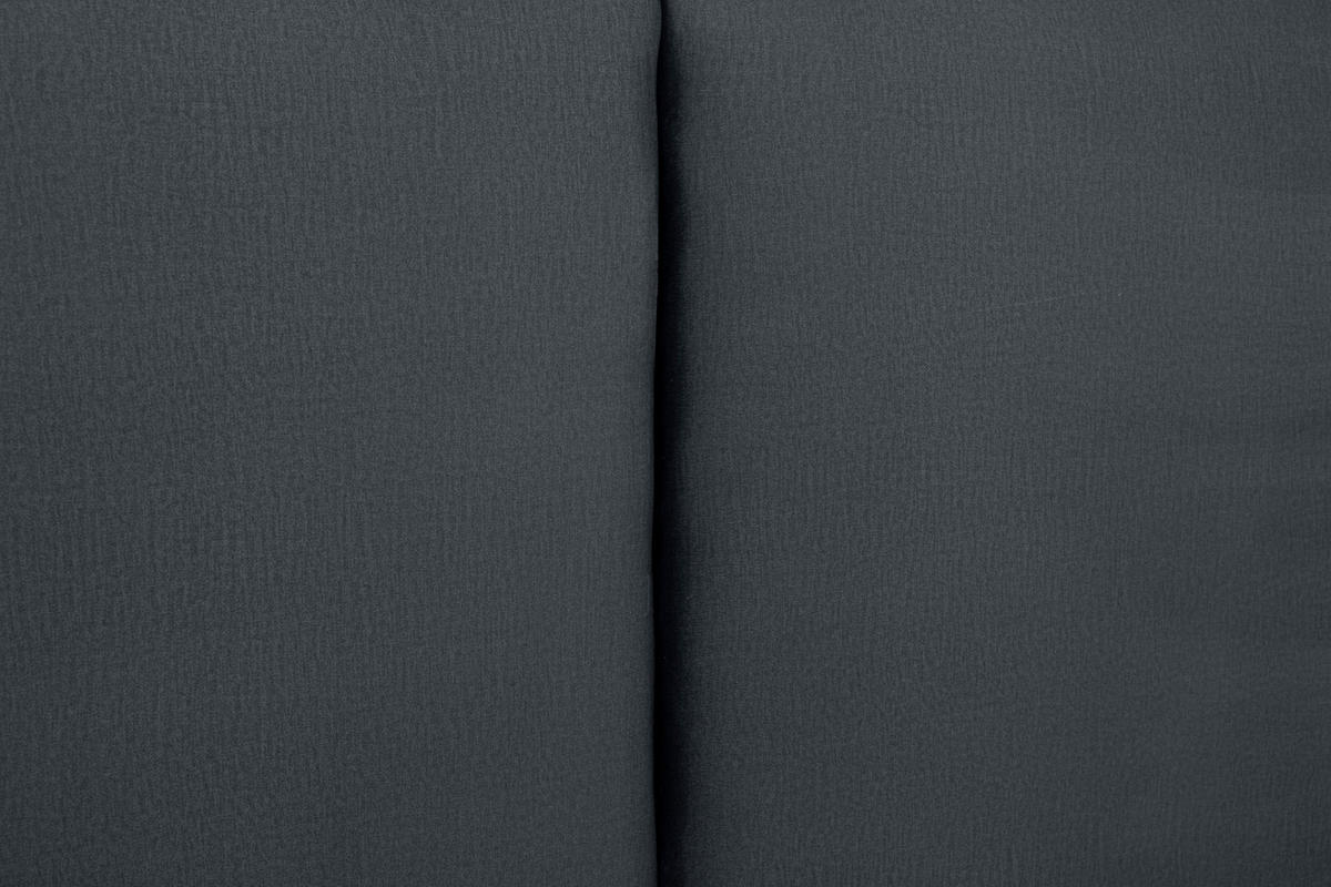 KÁRPITOZOTT ÁGY 140/200 cm  sötétszürke  - fekete/geszt bükk, Modern, textil/fa (140/200cm) - MID.YOU