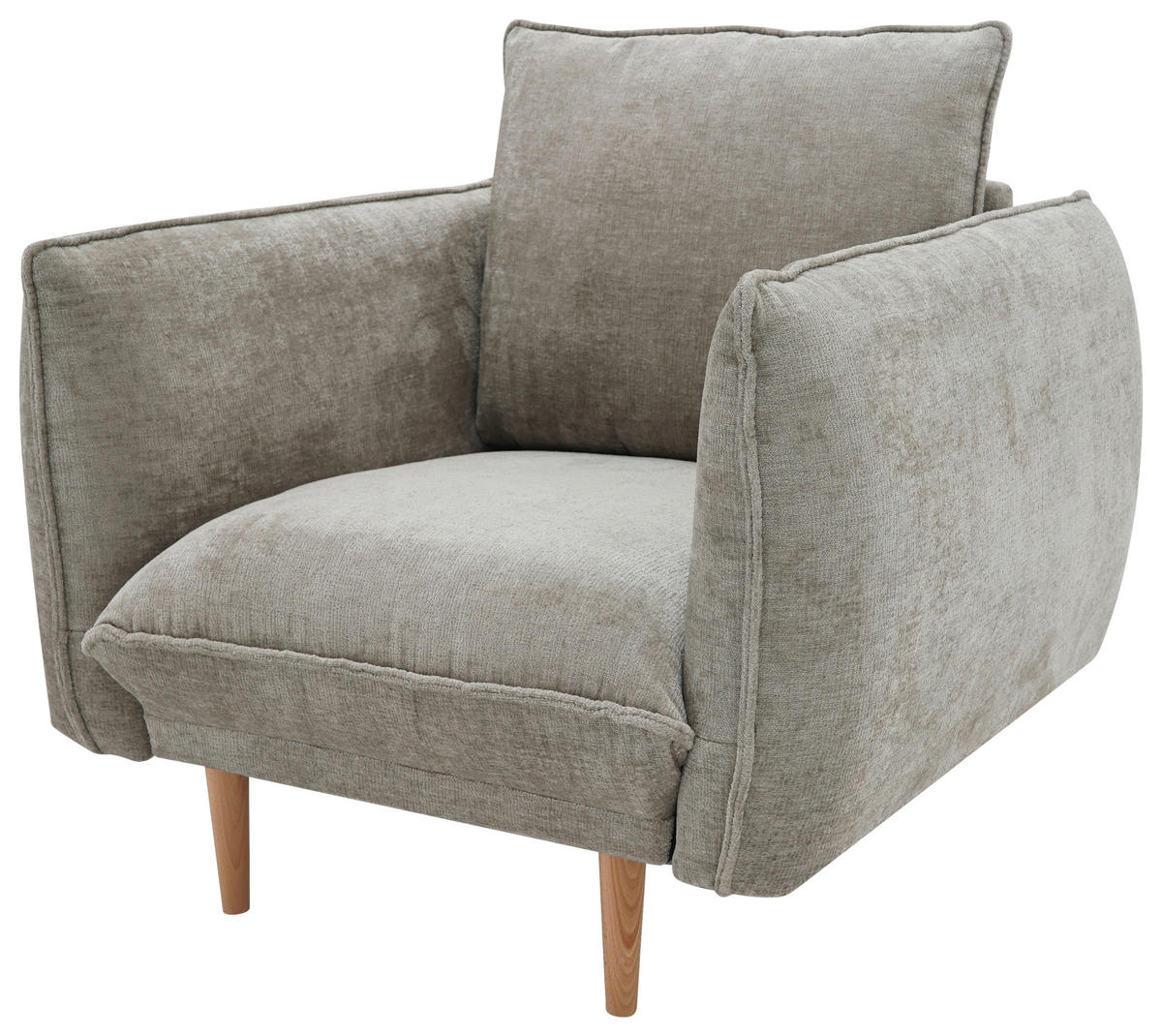 FÅTÖLJ i trä beige  - beige/bokfärgad, Modern, trä (97/90/91cm) - Hom`in