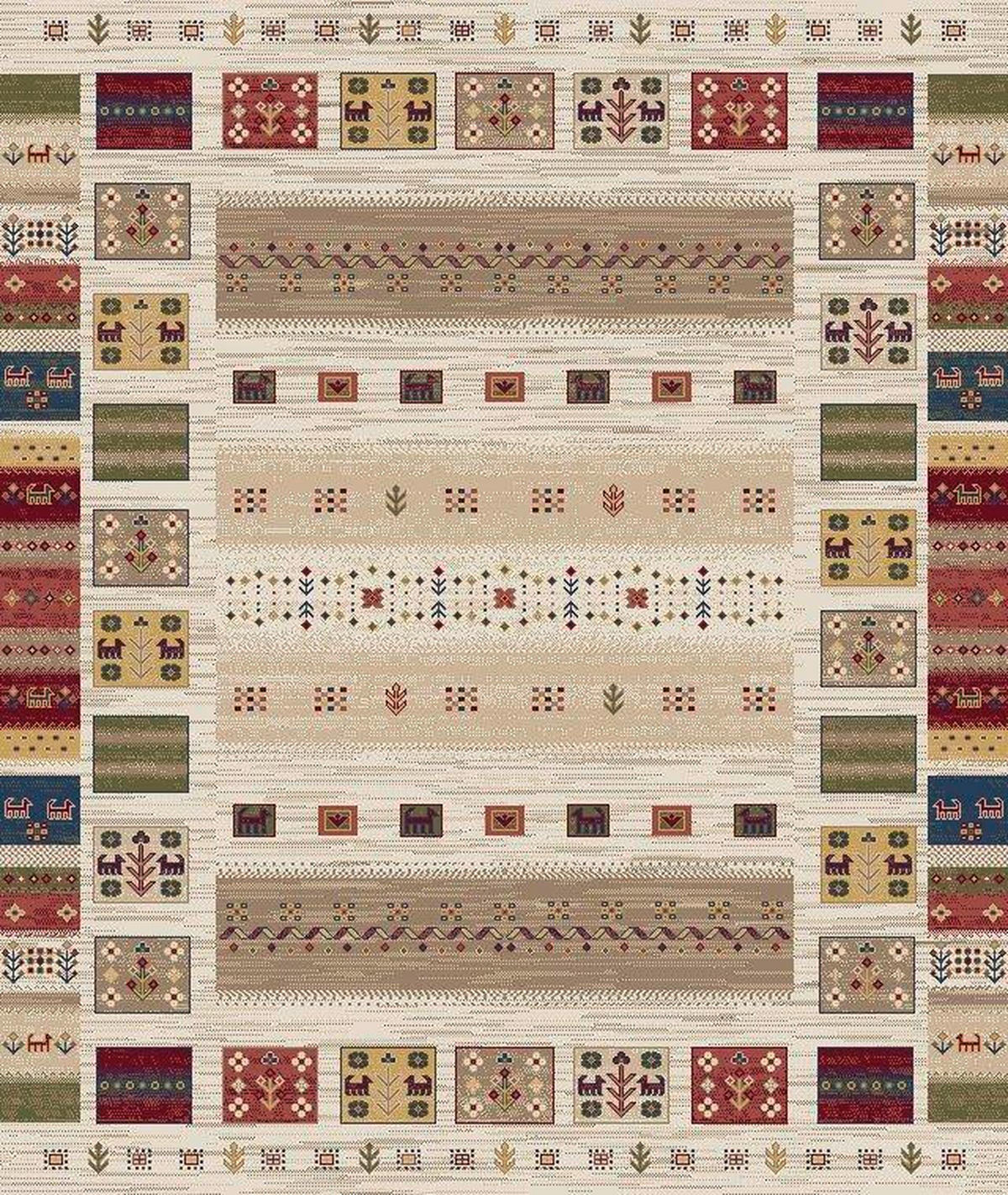 VINTEDŽ TEPIH  krem, bež     - bež/krem, Lajfstajl, tekstil (200/285cm) - Novel