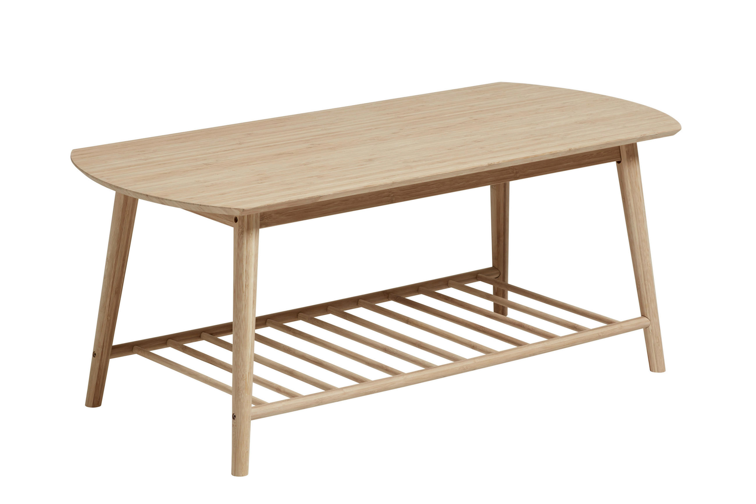 COUCHTISCH Noble Bambus vollmassiv 110/50/45 cm rechteckig Naturfarben  - Naturfarben, ROMANTIK / LANDHAUS, Holz (110/50/45cm) - MID.YOU