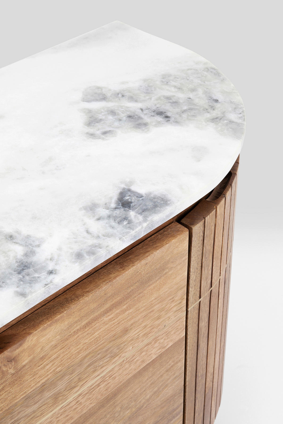 SIDEBOARD  in 160/78/45 cm  - Goldfarben/Braun, Design, Holz/Stein (160/78/45cm) - Kare-Design