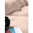 ECKSOFA Rosa Flachgewebe  - Schwarz/Rosa, KONVENTIONELL, Kunststoff/Textil (280/170cm) - Carryhome