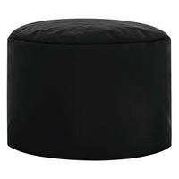 POUF in Schwarz Textil  - Schwarz, Design, Textil (50/30/50cm)