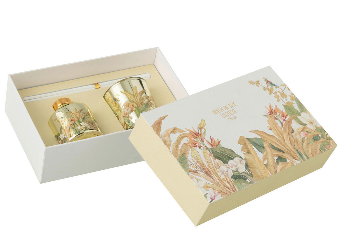 DUFTSET  - Gelb, Basics, Naturmaterialien (20/6/12,5cm)