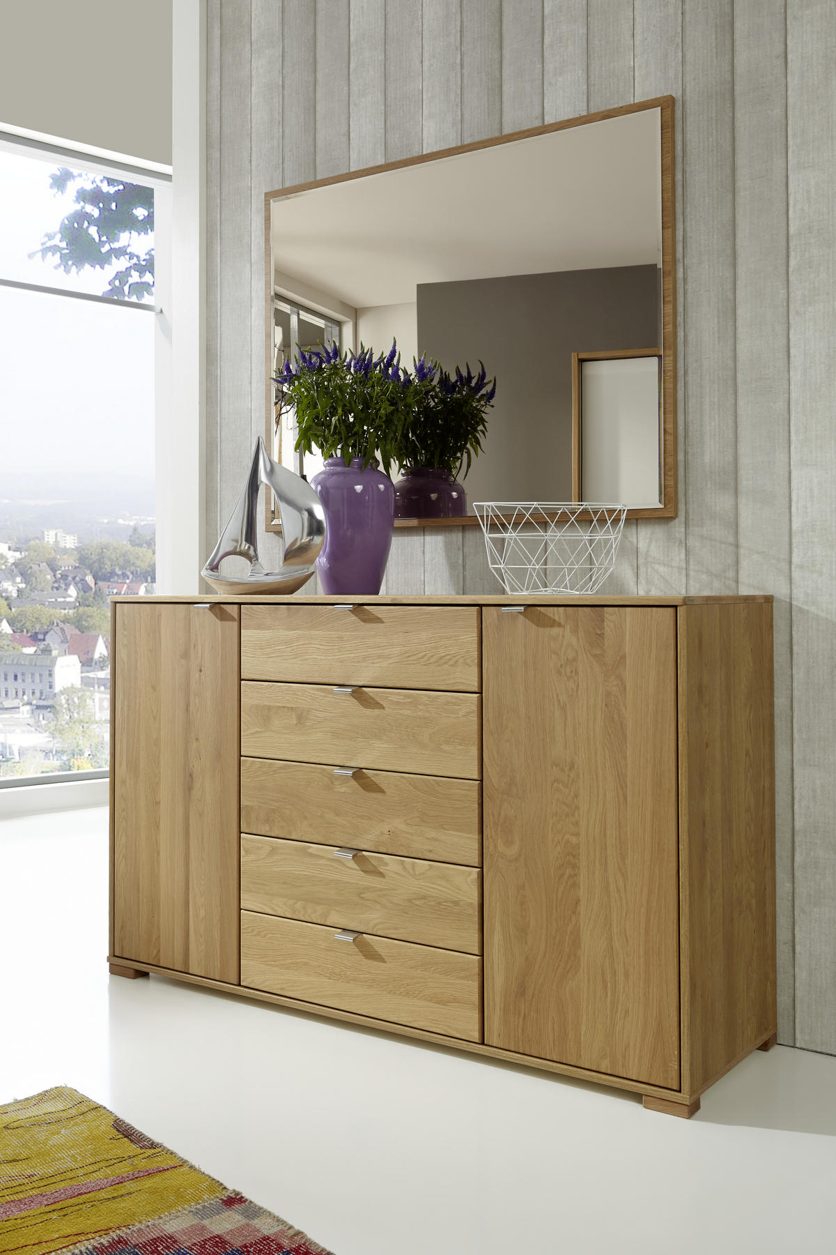 KOMMODE 141/86/43 cm  in  - Chromfarben, Design, Holz/Metall (141/86/43cm) - Dieter Knoll