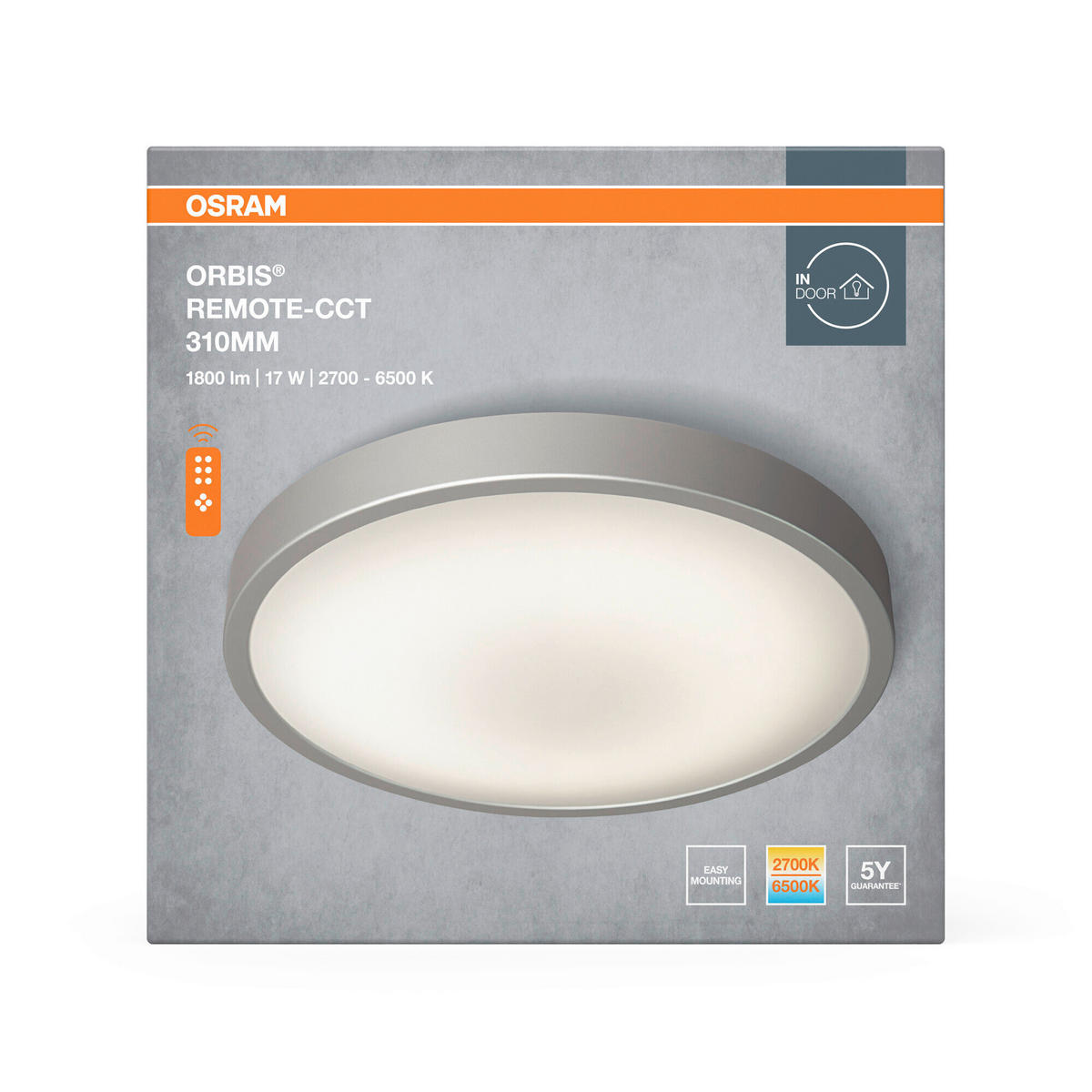 LED-DECKENLEUCHTE 31/8 cm   - Weiß, Basics, Kunststoff/Metall (31/8cm) - Osram