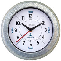 WANDUHR Silberfarben 22,2/22,2/5 cm  - Silberfarben, Basics, Metall (22,2/22,2/5cm) - Nextime