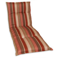 LIEGENAUFLAGE Streifen  - Hellbraun/Dunkelrosa, Basics, Textil (190/9/63cm)