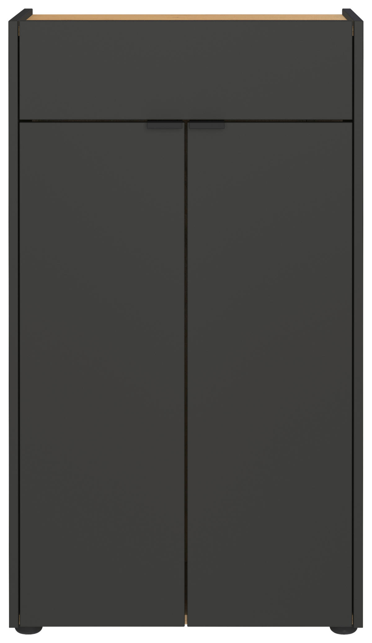 BADEZIMMER 4-teilig  in 200 cm  - Eichefarben/Schwarz, MODERN, Holzwerkstoff/Kunststoff (200cm) - Germania