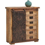 KOMMODE  in 90/100/40 cm  - Schwarz/Naturfarben, Trend, Holz/Metall (90/100/40cm) - Landscape