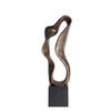SKULPTUR - Goldfarben/Schwarz, Basics, Kunststoff (21,5/15/69,5cm) - Light & Living