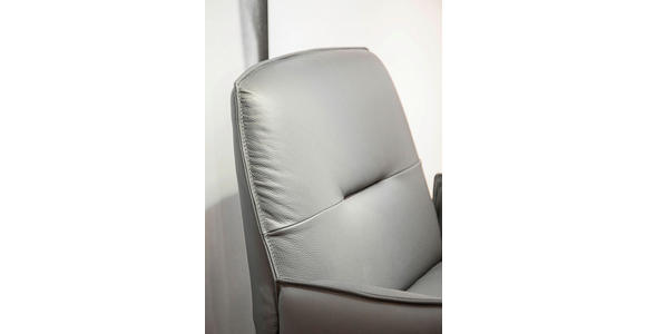 XXL-SESSEL - Dunkelbraun, Design, Leder/Metall (83/90/85cm) - Landscape