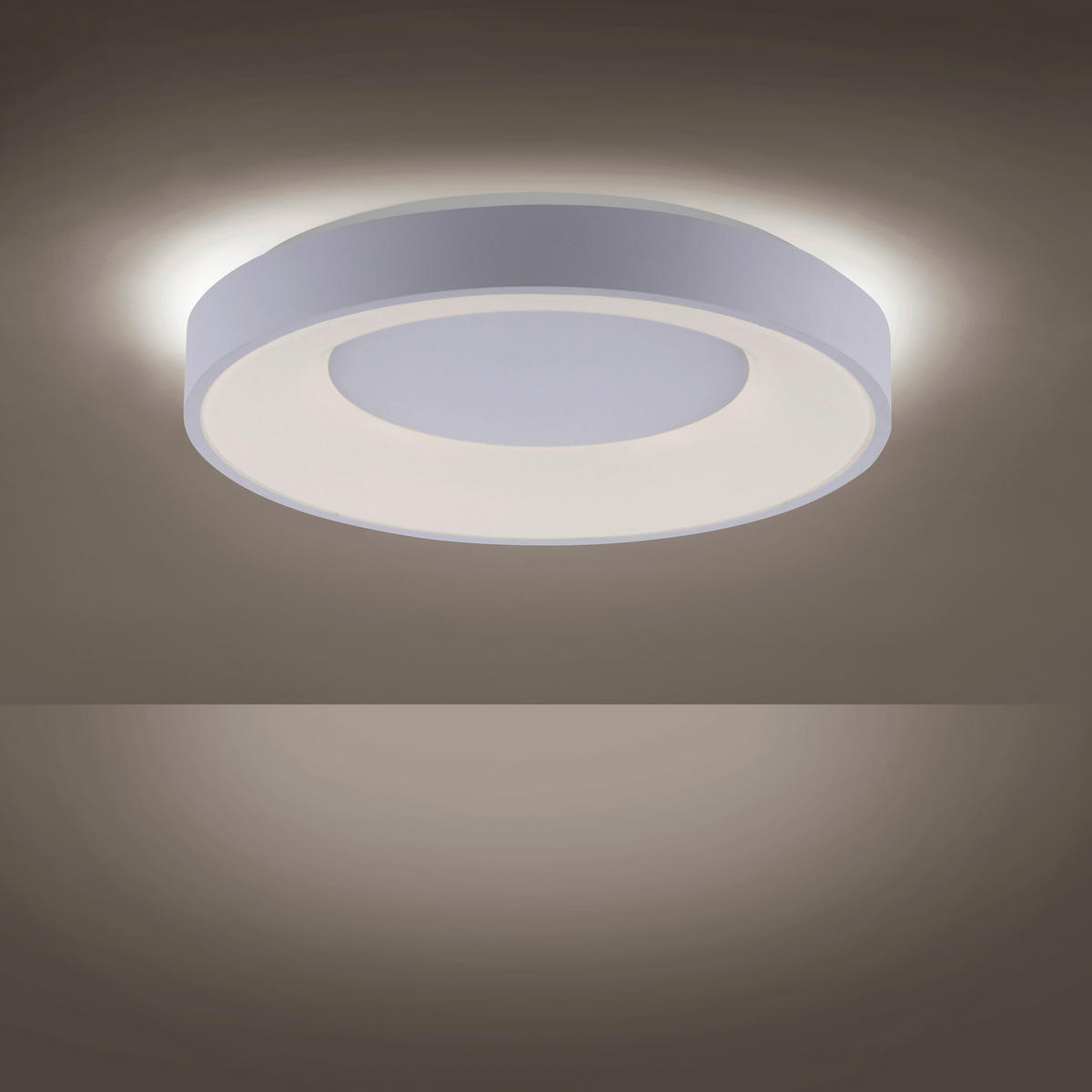 LED-DECKENLEUCHTE Anika 48/48/8 cm   - Weiß, Basics, Kunststoff/Metall (48/48/8cm)