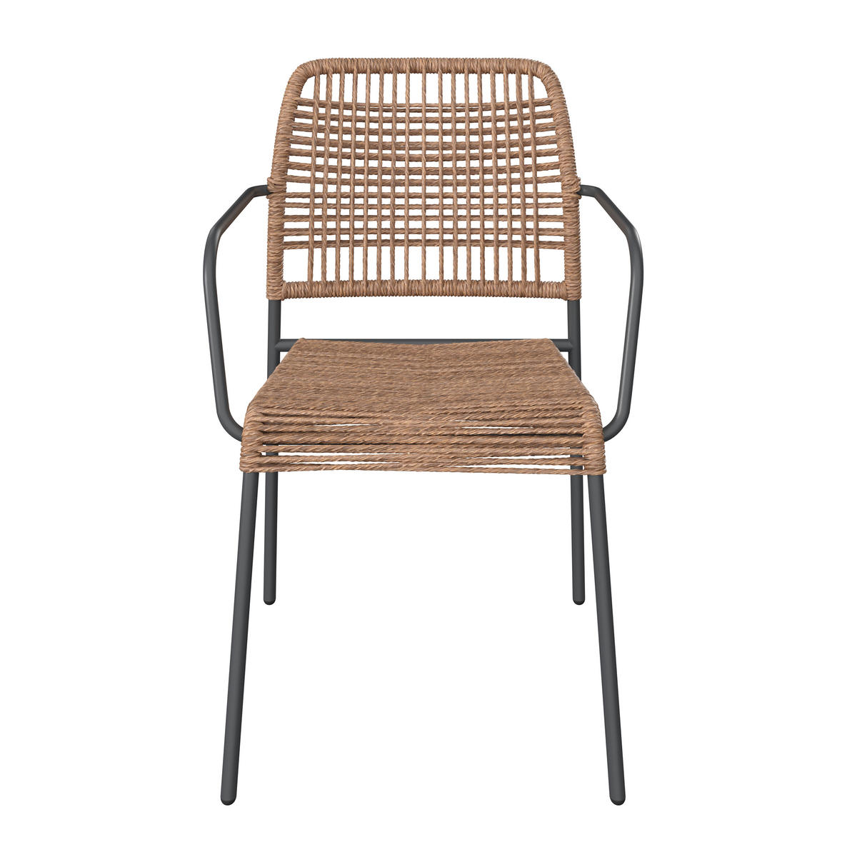 STOHOVATEĽNÉ KRESLO, kov, plast - prírodná farba/antracitová, Romantik / Landhaus, kov/plast (52/79/61cm) - Ambia Garden