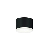 LED-BADEZIMMER-DECKENLEUCHTE Pala 10/7 cm   - Schwarz, KONVENTIONELL, Kunststoff/Metall (10/7cm) - Helestra