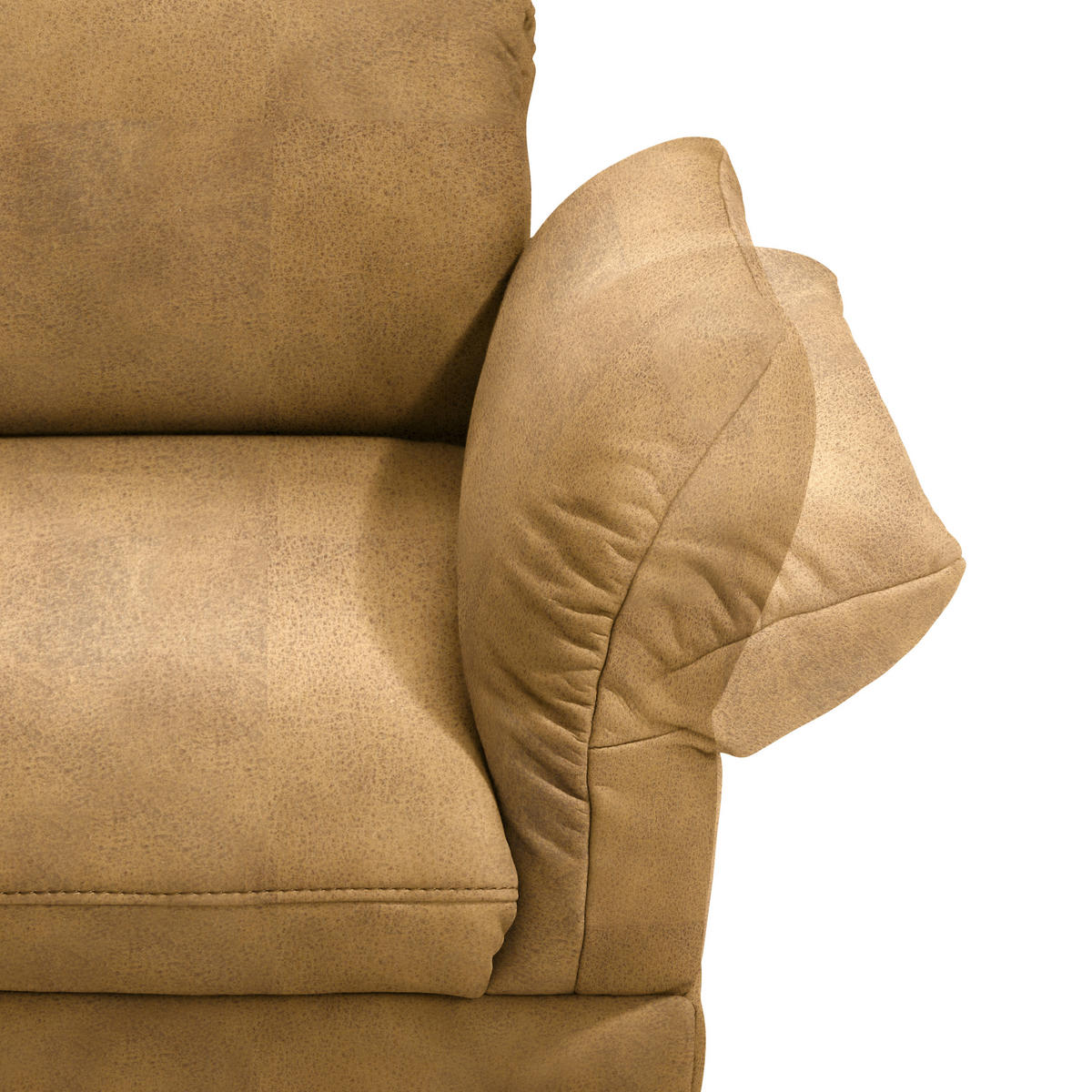 ECKSOFA in Echtleder Currygelb  173/308 cm  - Currygelb/Anthrazit, Design, Leder/Metall (173/308cm) - Joop!