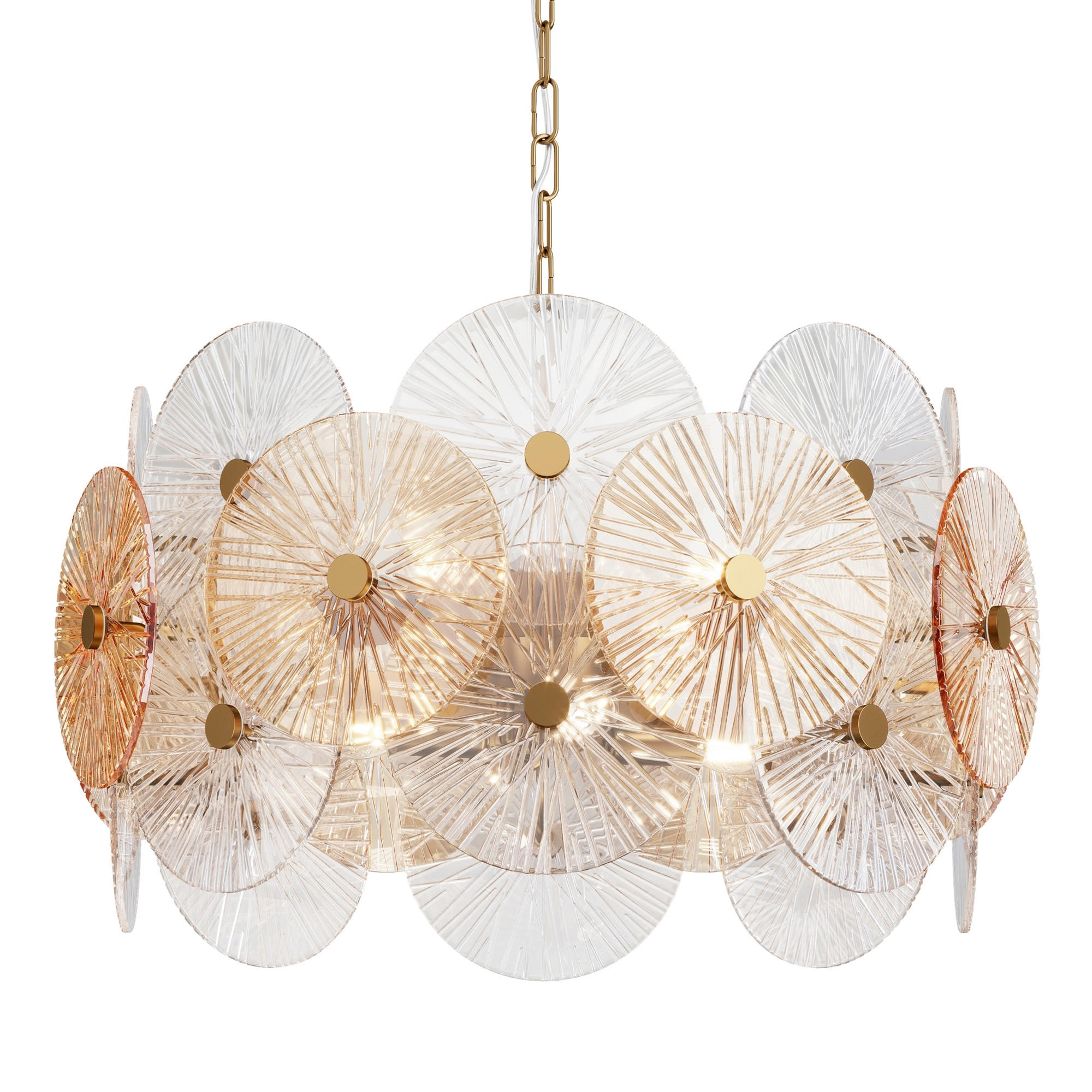PENDELLEUCHTE 62,6/37,2 cm - Goldfarben, Trend, Glas/Metall (62,6/37,2cm) - MAYTONI