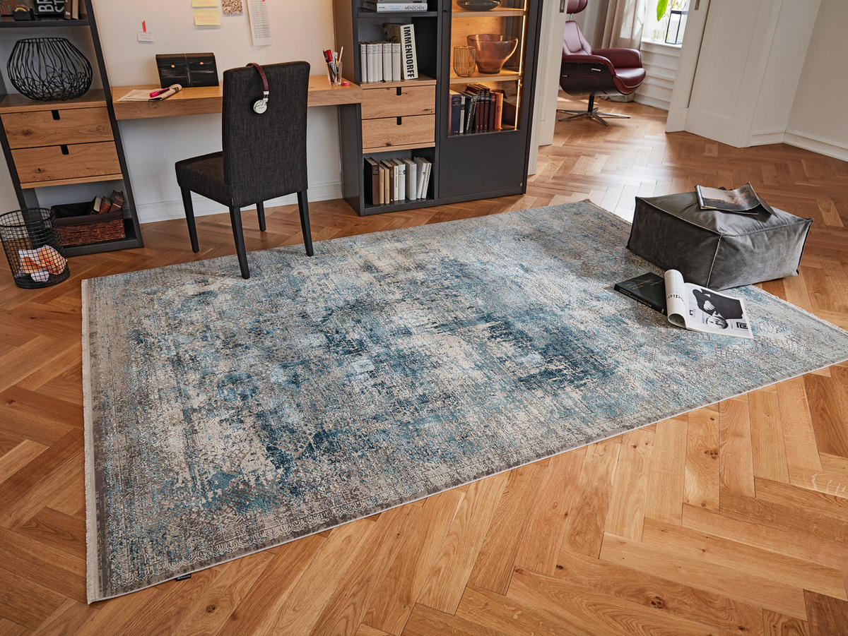 WEBTEPPICH 120/180 cm Grau  - Grau, Design, Textil (120/180cm) - Musterring