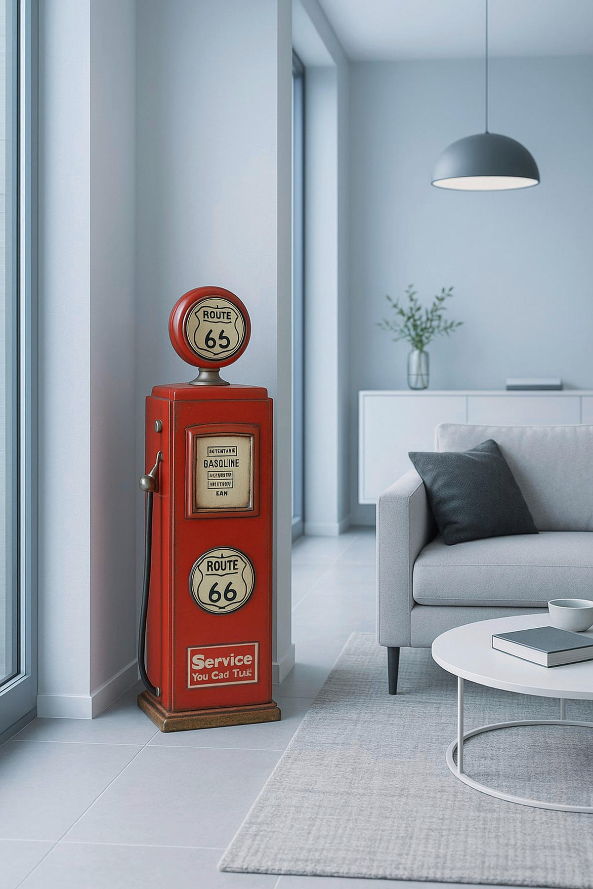 KOMMODE , ,  - Rot/Goldfarben, Design, Holzwerkstoff (19/24/105cm) - MID.YOU