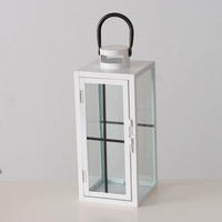 LAMPÁŠ kov, sklo - biela, Basics, kov/sklo (18,8/12,4/30cm)