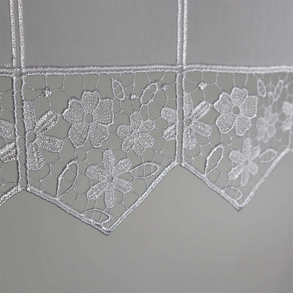 KURZGARDINE   150/45 cm   - Weiß, KONVENTIONELL, Textil (150/45cm)