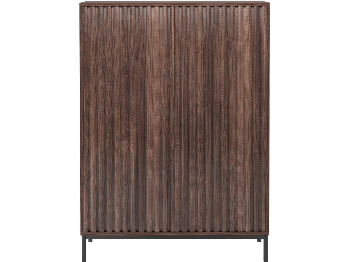 HIGHBOARD Celine  in 80/110/35 cm  - Schwarz/Braun, Design, Holzwerkstoff/Metall (80/110/35cm) - MID.YOU